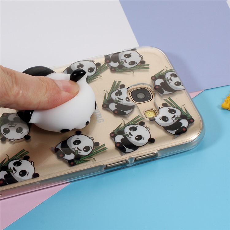 Squishy Soft 3D Silicone Kneading Panda TPU Gel Case for Samsung Galaxy A5 (2017) SM-A520F - Panda Pattern-6