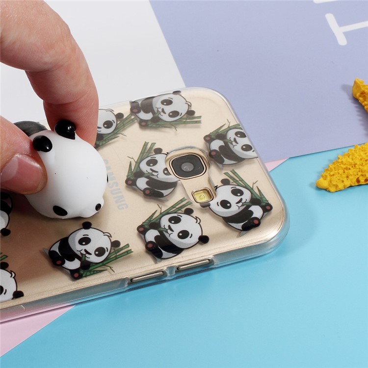 Squishy Soft 3D Silicone Kneading Panda TPU Gel Case for Samsung Galaxy A5 (2017) SM-A520F - Panda Pattern-7