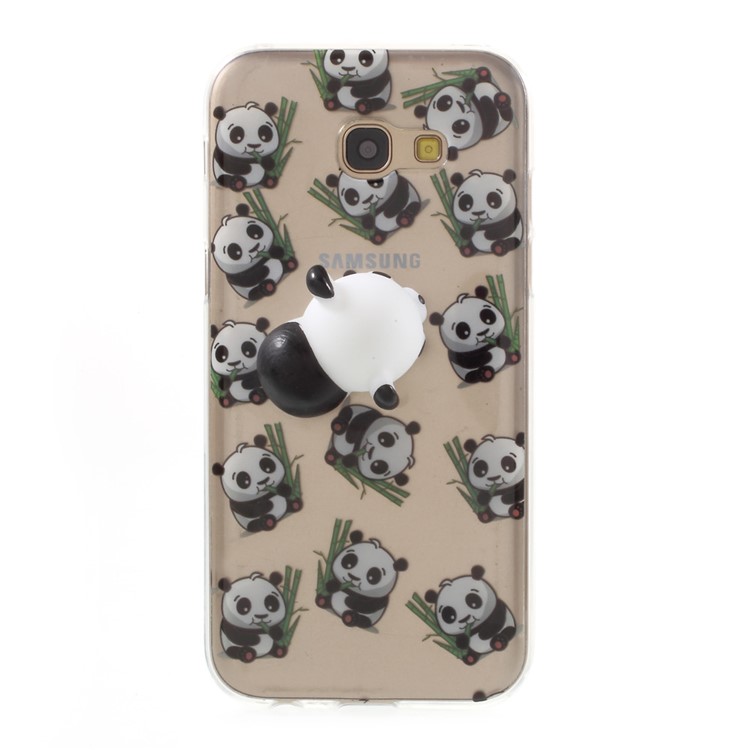 Squishy Soft 3D Silicone Kneading Panda TPU Gel Case for Samsung Galaxy A5 (2017) SM-A520F - Panda Pattern-8