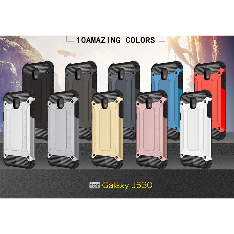 Armor Guard Plastic + TPU Hybrid Case for Samsung Galaxy J5 (2017) EU Version - Black-3