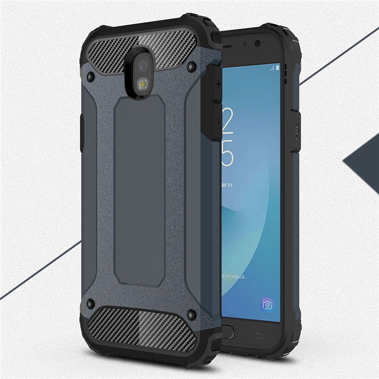 Armor Guard Plastic + TPU Combo Back Casing for Samsung Galaxy J5 (2017) EU Version - Dark Blue-1
