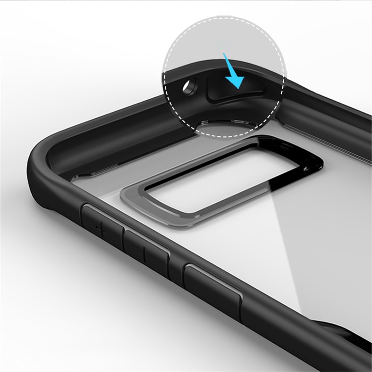 IPAKY Anti-drop PC + TPU Hybrid Case for Samsung Galaxy S8 Plus G955 - Black-4