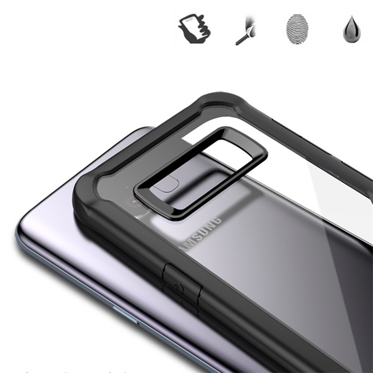 IPAKY Anti-drop PC + TPU Hybrid Case for Samsung Galaxy S8 Plus G955 - Black-6