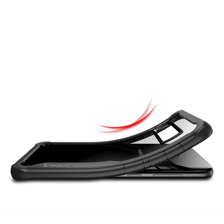 IPAKY Anti-drop PC + TPU Hybrid Case for Samsung Galaxy S8 Plus G955 - Black-7