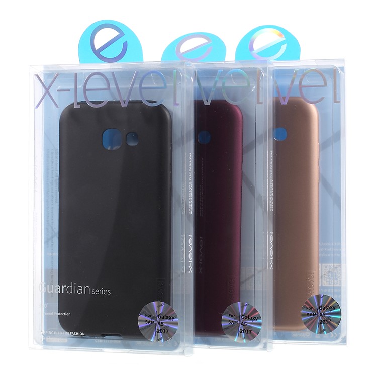 X-LEVEL Guardian Series Matte TPU Mobile Back Case for Samsung Galaxy A5 (2017) SM-A520F - Black-6