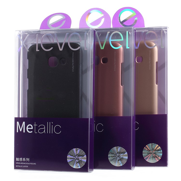 X-LEVEL Metallic PC Hard Case for Samsung Galaxy A5 (2017) SM-A520F - Black-6