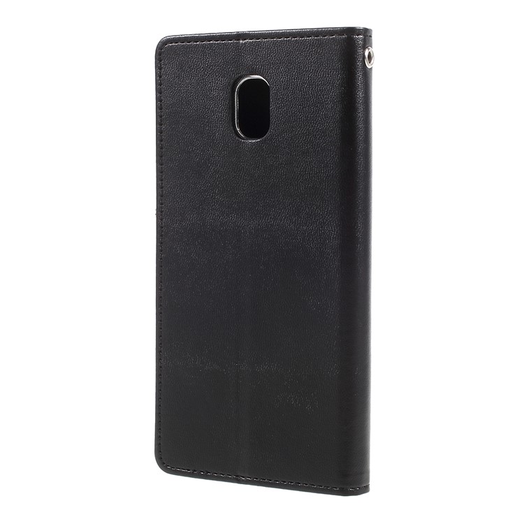 MERCURY GOOSPERY Bravo Diary Leather Wallet Case for Samsung Galaxy J5 (2017) A530 - Black-2