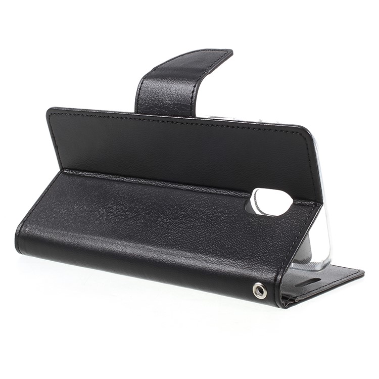 MERCURY GOOSPERY Bravo Diary Leather Wallet Case for Samsung Galaxy J5 (2017) A530 - Black-4