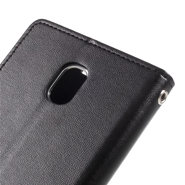 MERCURY GOOSPERY Bravo Diary Leather Wallet Case for Samsung Galaxy J5 (2017) A530 - Black-8