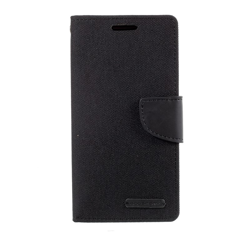 MERCURY GOOSPERY Canvas Diary Leather Case for Samsung Galaxy J5 (2017) - Black-2