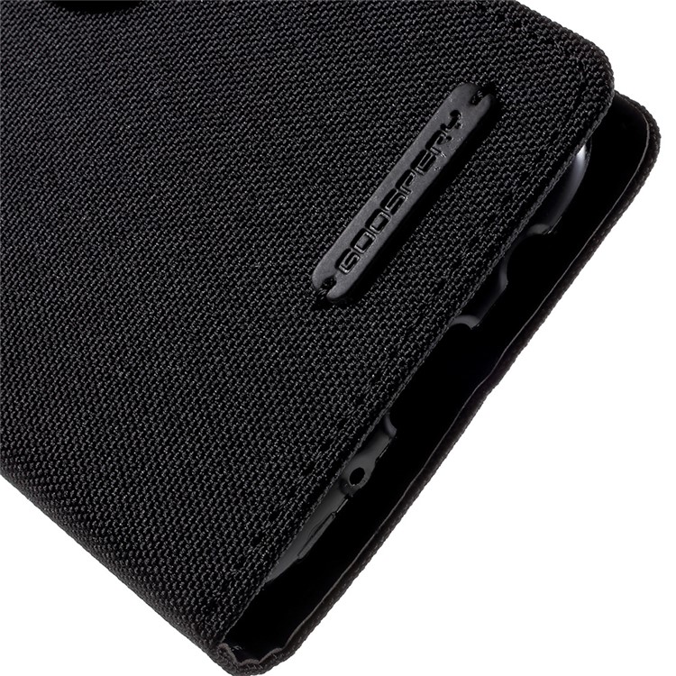 MERCURY GOOSPERY Canvas Diary Leather Case for Samsung Galaxy J5 (2017) - Black-8