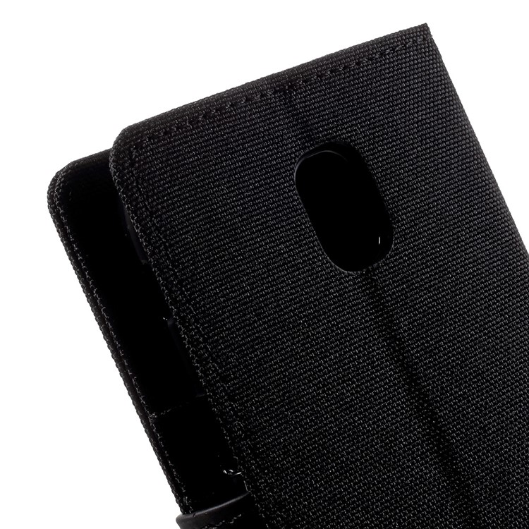 MERCURY GOOSPERY Canvas Diary Leather Case for Samsung Galaxy J5 (2017) - Black-9