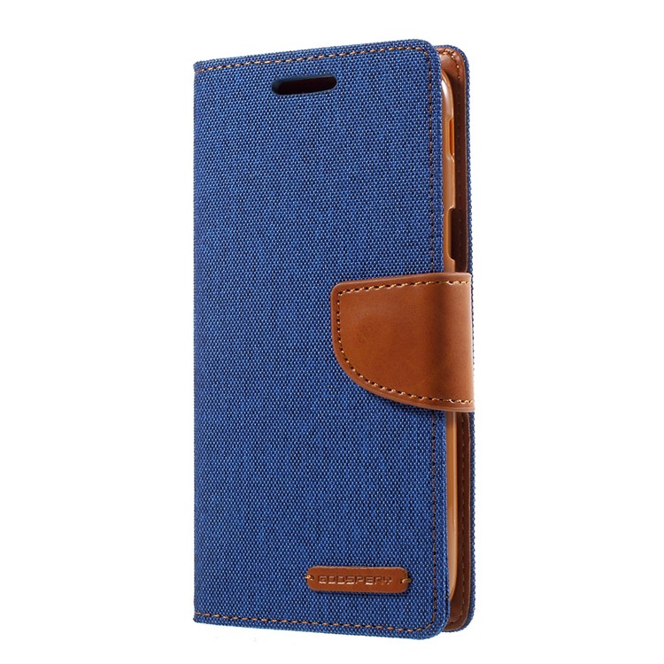 MERCURY GOOSPERY Canvas Diary Leather Case Protector for Samsung Galaxy J5 (2017) EU Version - Baby Blue-1