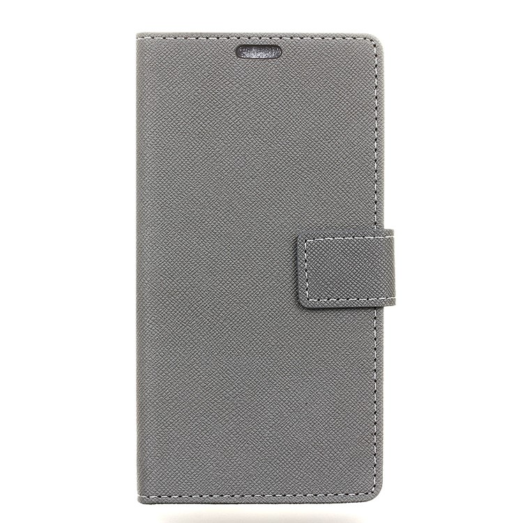 

Leather Wallet Stand Mobile Phone Casing for Samsung Galaxy J3 (2017) EU Version - Grey