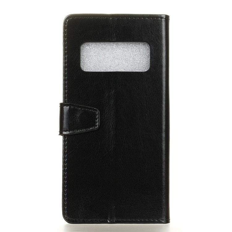 Crazy Horse Wallet Leather Stand Case for Samsung Galaxy Note 8 - Black-2