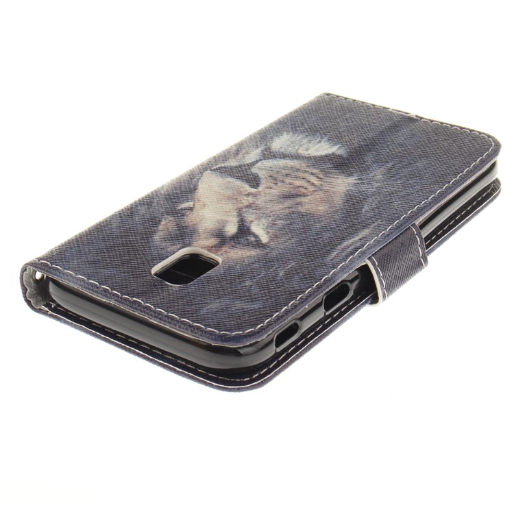 Pattern Printing Magnetic Leather Wallet Phone Casing with Stand for Samsung Galaxy J7 (2017) EU Version - Lion-5