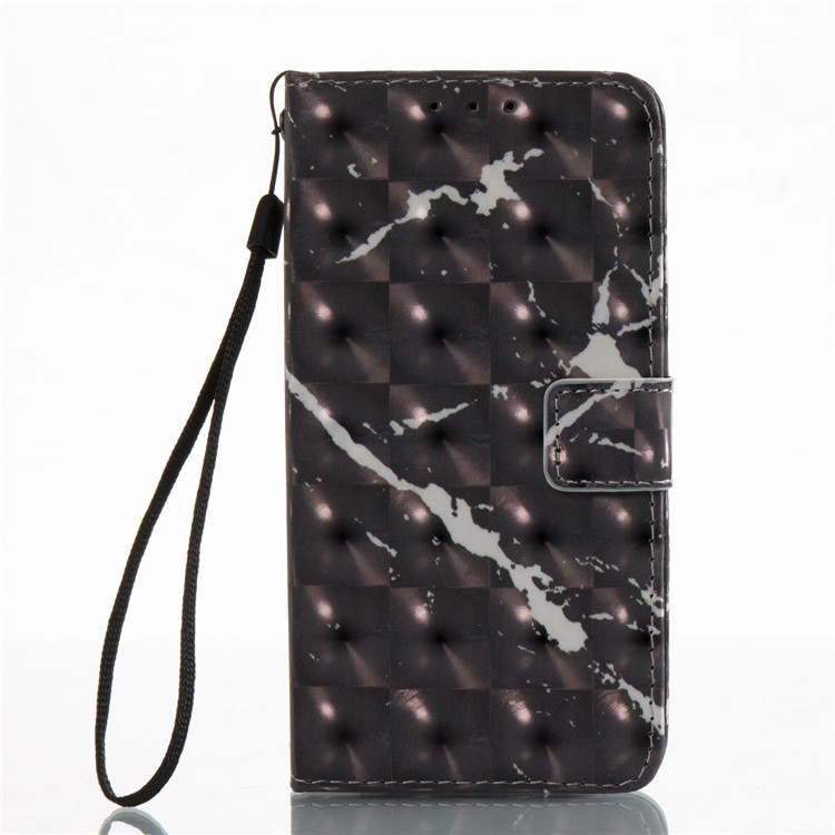 Marble Pattern Wallet Stand Leather Phone Case for Samsung Galaxy Xcover 4 - Black-6