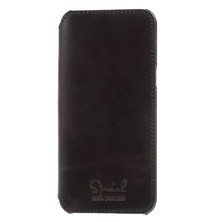 Genuine Leather Wallet Flip Cover for Samsung Galaxy S8+ SM-G955 - Black-3