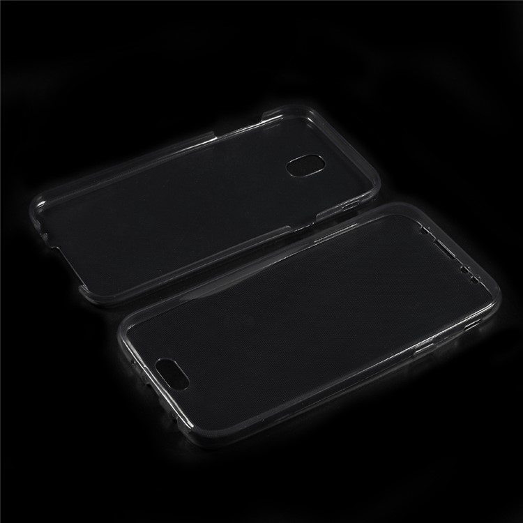 

Clear Touchable Front + Back 2-Piece TPU Cover for Samsung Galaxy J7 (2017) EU Version - Grey, Galaxy J7 (2017)