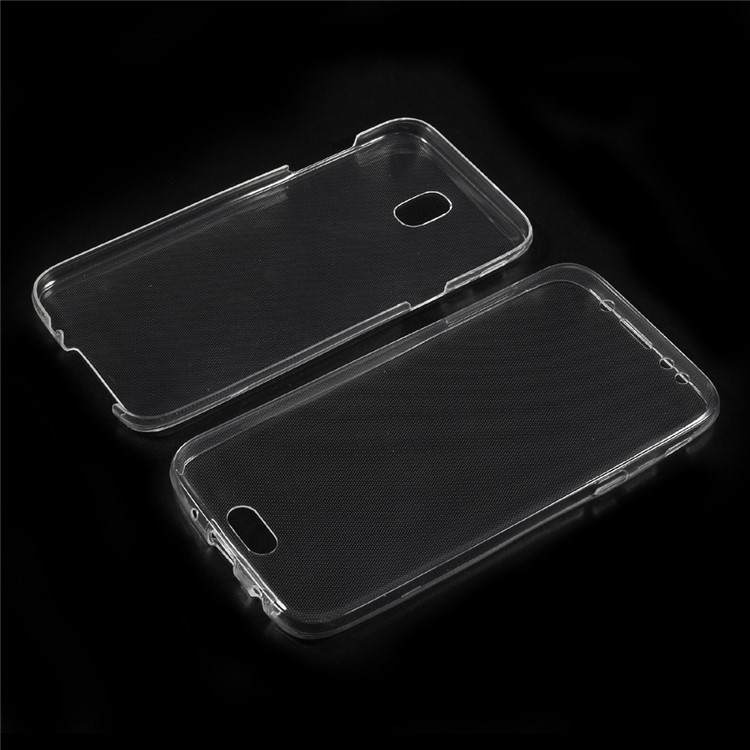 Touchable Front + Back TPU Shell Cover for Samsung Galaxy J5 (2017) J530 EU Version - Transparent-1