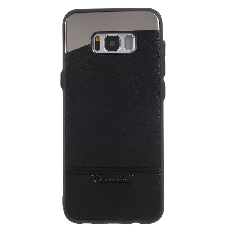 Leather Coated PC Back Phone Shell for Samsung Galaxy S8 SM-G950 - Black-2