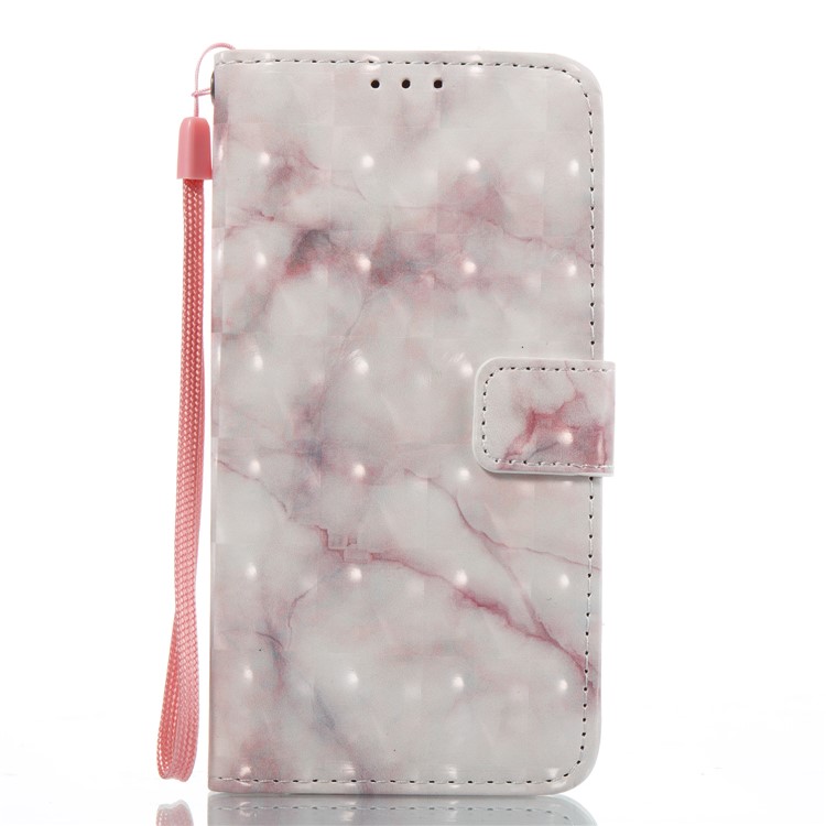 For Samsung Galaxy A5 (2017) SM-A520 Marble Pattern Wallet Leather Mobile Casing - Pink-6