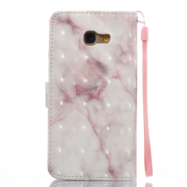 For Samsung Galaxy A5 (2017) SM-A520 Marble Pattern Wallet Leather Mobile Casing - Pink-7