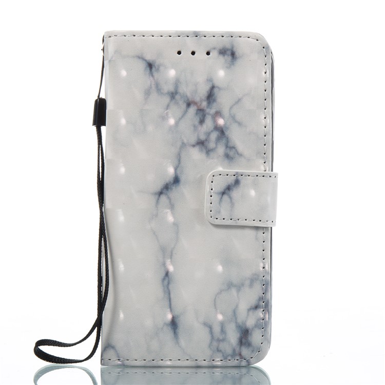Marble Pattern PU Leather Stand Case Cover for Samsung Galaxy A3 (2017) - White-6