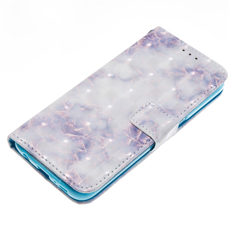 Marble Pattern Wallet Leather Stand Case for Samsung Galaxy S7 - Purple-4