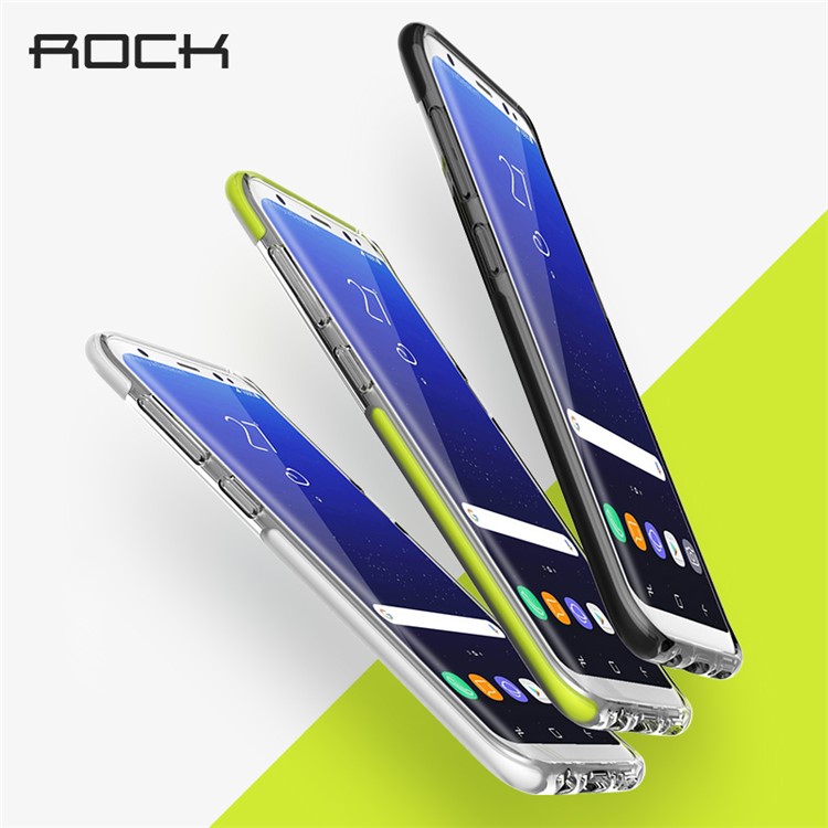ROCK Guard Series Drop Resistance TPU + TPE Translucent Back Case for Samsung Galaxy S8 SM-G950 - Black-10