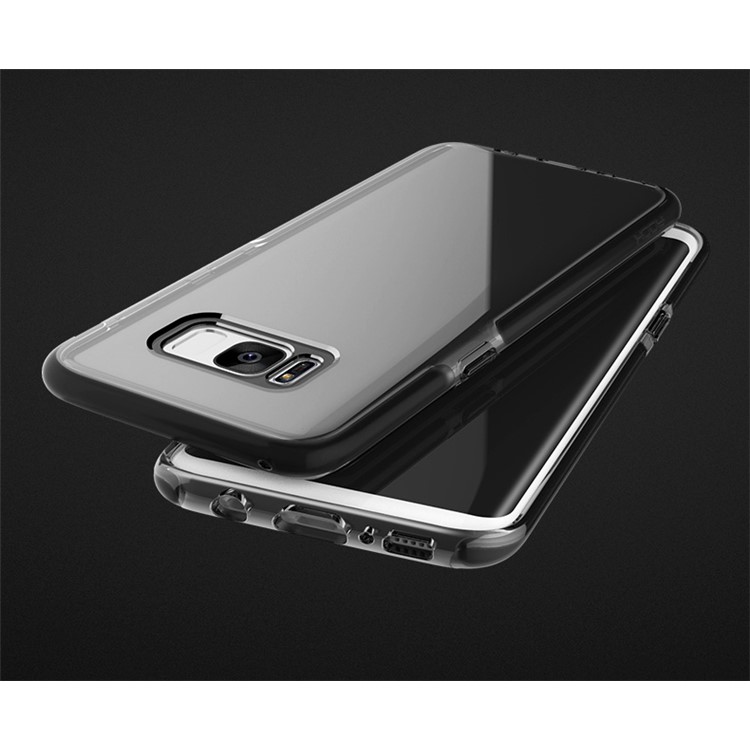 ROCK Guard Series Drop Resistance TPU + TPE Translucent Back Case for Samsung Galaxy S8 SM-G950 - Black-4