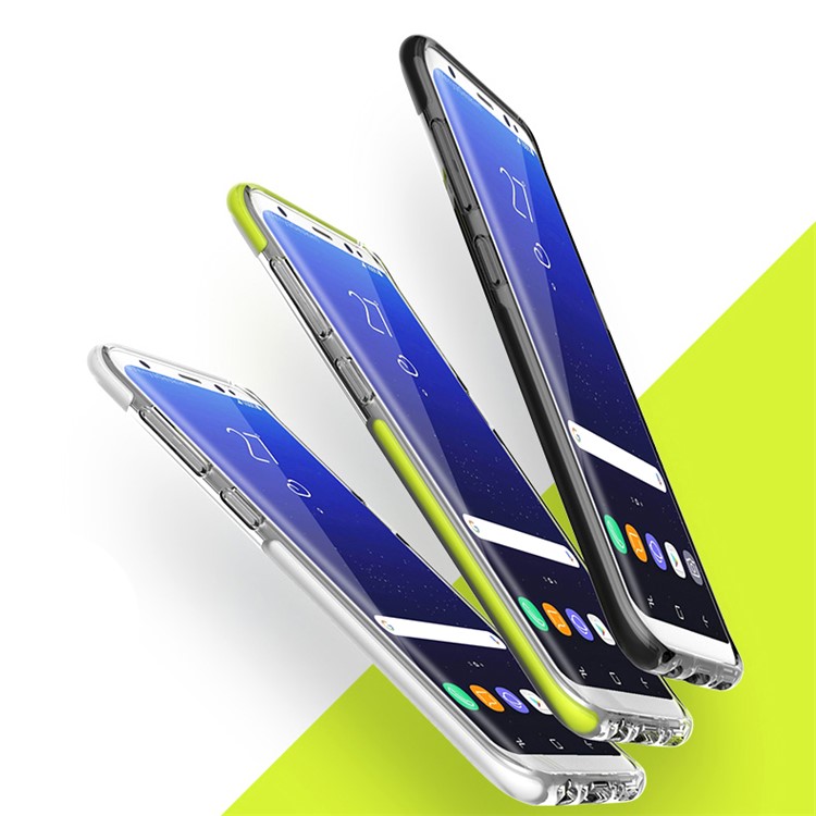 ROCK Guard Series Drop Resistance TPU + TPE Translucent Back Case for Samsung Galaxy S8 SM-G950 - Black-9
