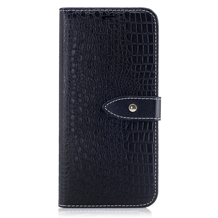 Crocodile Texture Stand Wallet Leather Case for Samsung Galaxy S8 G950 - Black-2