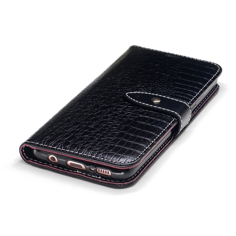 Crocodile Texture Stand Wallet Leather Case for Samsung Galaxy S8 G950 - Black-6