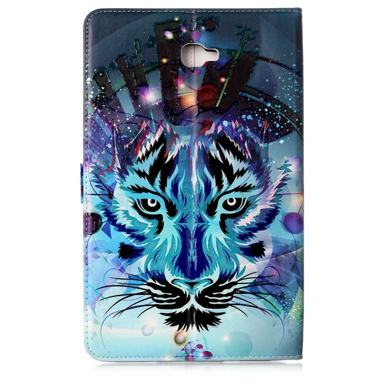 Pattern Printing Embossed Leather Protective Tablet Case for Samsung Galaxy Tab A 10.1 (2016) T580 T585 - Tiger-3