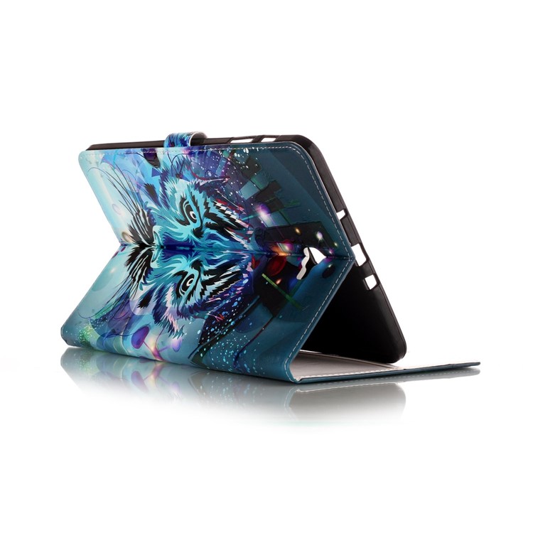 Pattern Printing Embossed Leather Protective Tablet Case for Samsung Galaxy Tab A 10.1 (2016) T580 T585 - Tiger-4