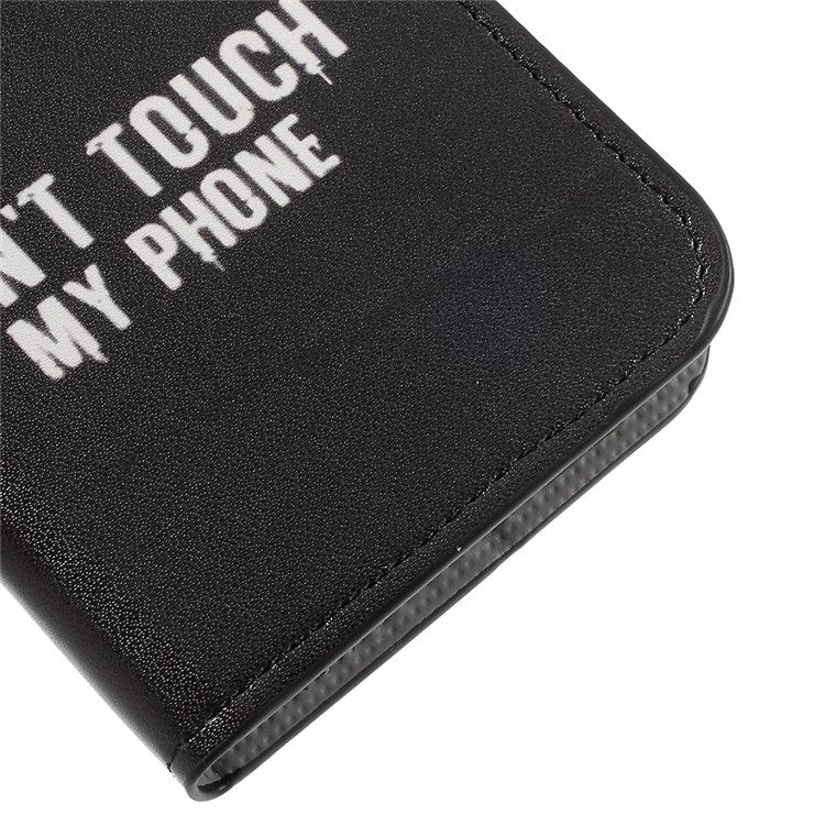Pattern Printed Magnetic Stand PU Leather Case for Samsung Galaxy J3 (2017) EU Version - Angry Face-7