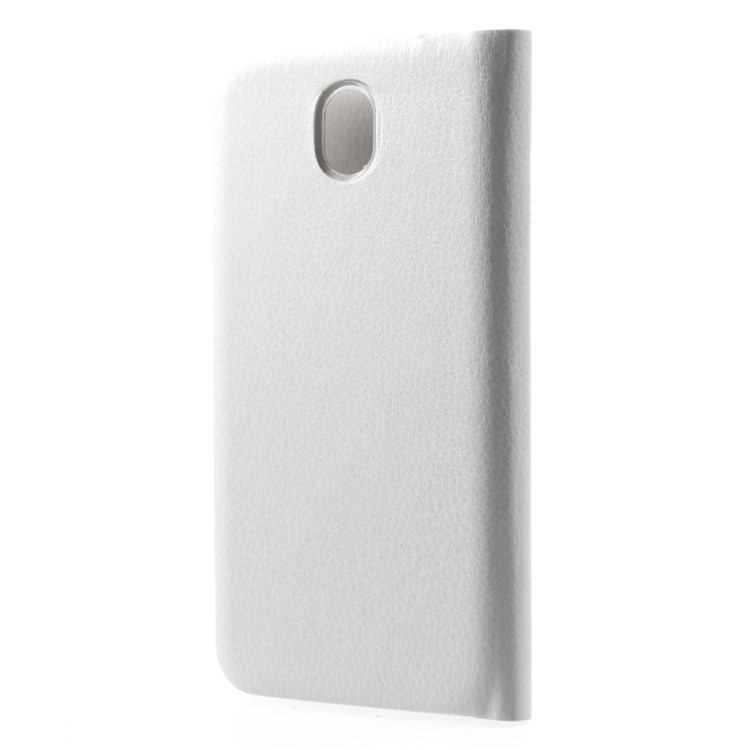 Litchi Texture Leather Card Holder Case for Samsung Galaxy J3 (2017) EU Version - White-2
