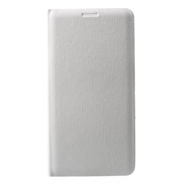 Litchi Texture Leather Card Holder Case for Samsung Galaxy J3 (2017) EU Version - White-3