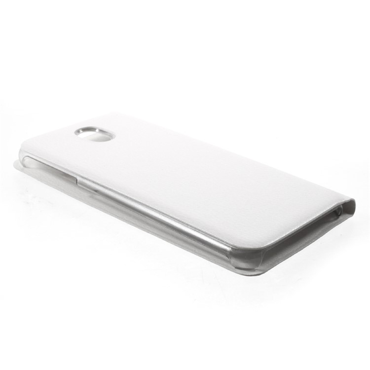 Litchi Texture Leather Card Holder Case for Samsung Galaxy J3 (2017) EU Version - White-4