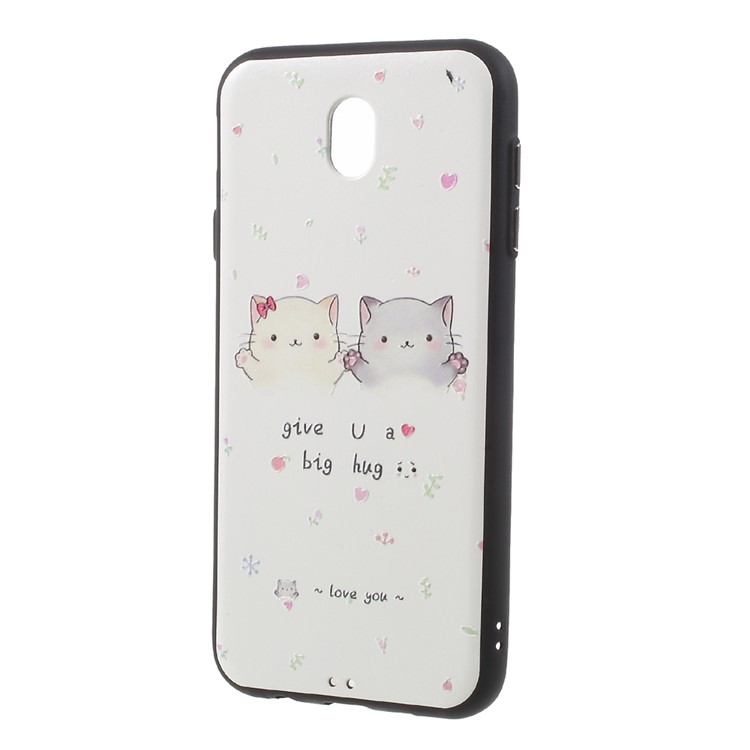 Soft Embossed Pattern Printing TPU Protective Case for Samsung Galaxy J3 (2017) EU / Asia Version - Give You A Big Hug-2