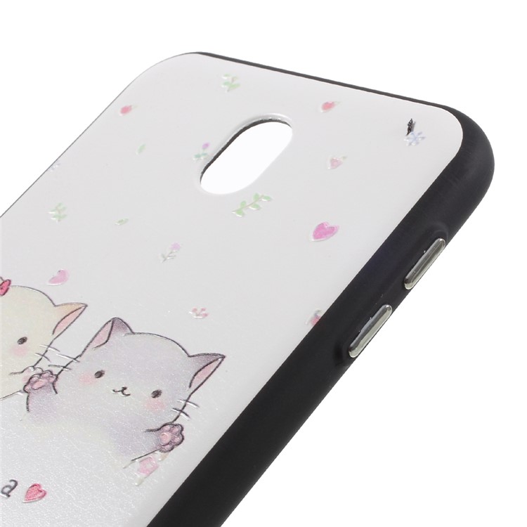 Soft Embossed Pattern Printing TPU Protective Case for Samsung Galaxy J3 (2017) EU / Asia Version - Give You A Big Hug-4