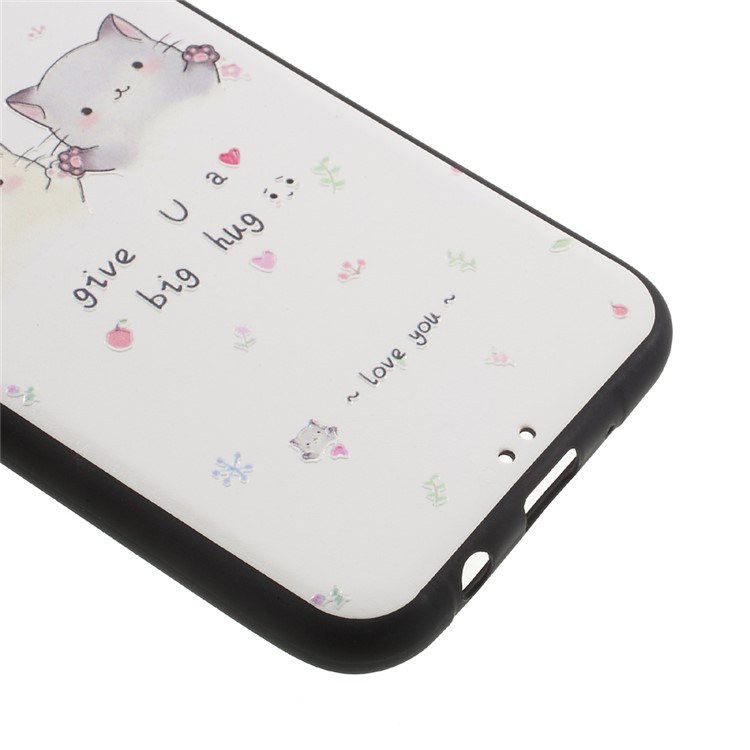 Soft Embossed Pattern Printing TPU Protective Case for Samsung Galaxy J3 (2017) EU / Asia Version - Give You A Big Hug-5