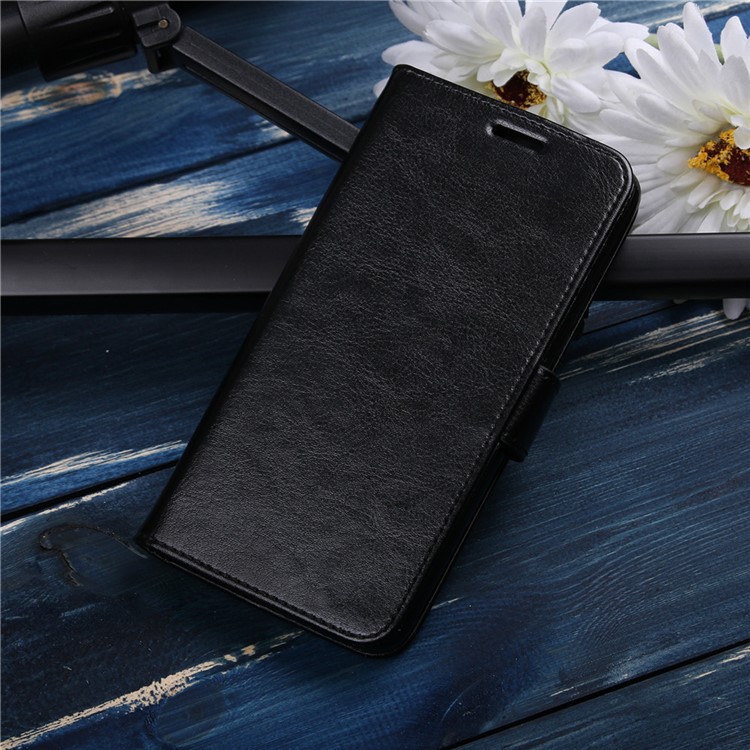 Crazy Horse Wallet Stand Leather Shell for Samsung Galaxy S8 G950 - Black-10