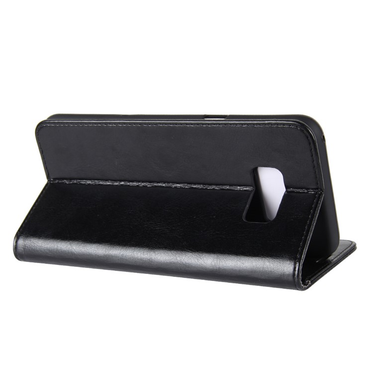 Crazy Horse Wallet Stand Leather Shell for Samsung Galaxy S8 G950 - Black-6