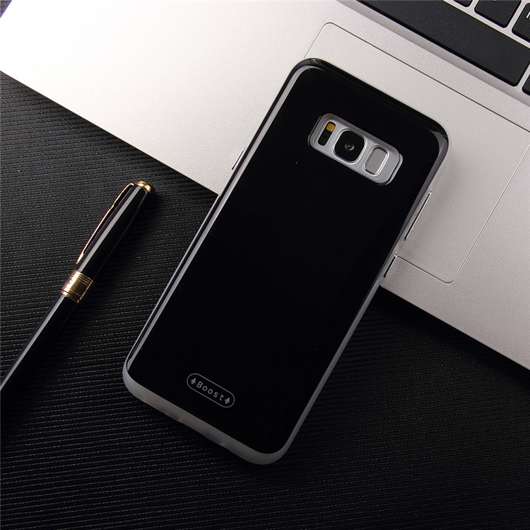 MOLAN CANO Boost Series Detachable PC + TPU Shell with Hidden Card Holder for Samsung Galaxy S8+ SM-G955 - Black-1