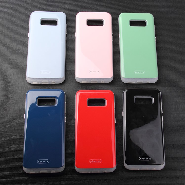 MOLAN CANO Boost Series Detachable PC + TPU Shell with Hidden Card Holder for Samsung Galaxy S8+ SM-G955 - Black-4