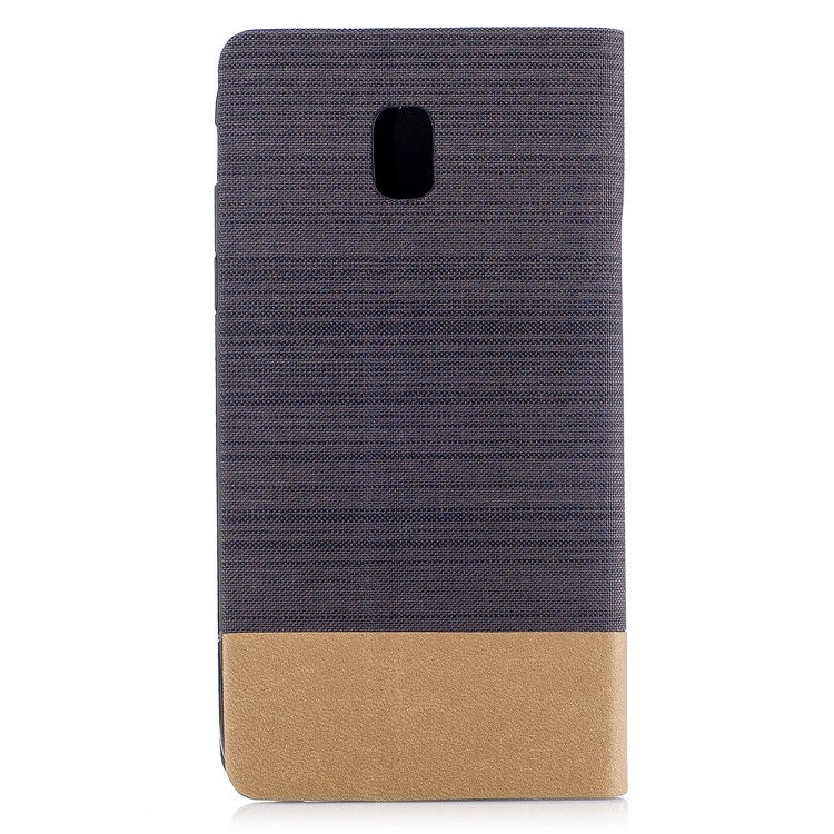 Canvas Stand Leather Card Holder Mobile Phone Casing for Samsung Galaxy J5 (2017) J530 EU Version - Coffee-2