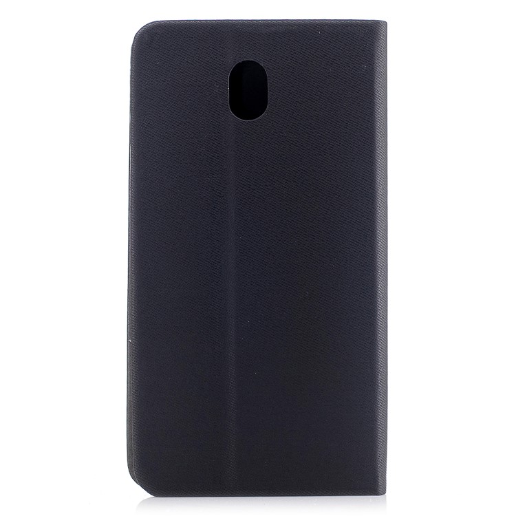 Contrast Color Stand Leather Card Slot Phone Cover for Samsung Galaxy J7 (2017) EU / Asia Version - Black-2