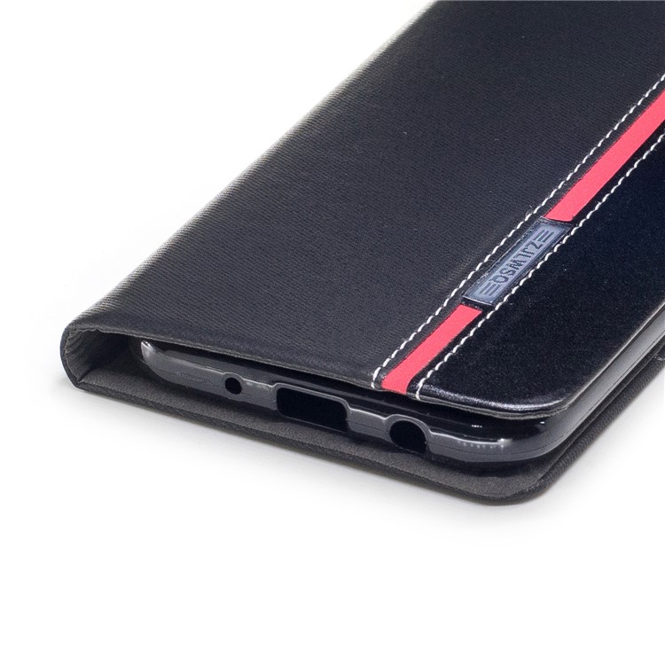 Contrast Color Stand Leather Card Slot Phone Cover for Samsung Galaxy J7 (2017) EU / Asia Version - Black-5
